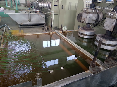 extruding fiber