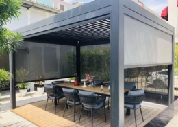 pergola with louver blade